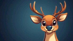 可爱小鹿卡通头像