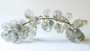 玻璃葡萄枝饰 剔透灵动