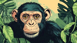 丛林中的黑猩猩