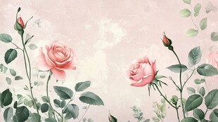 粉色浪漫玫瑰花背景图