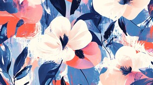 抽象花卉图案背景设计