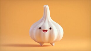可爱大蒜卡通形象