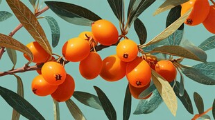 枝头橙黄枇杷果实累累