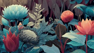 奇幻多彩花卉植物景观