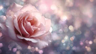 梦幻粉玫瑰 唯美背景