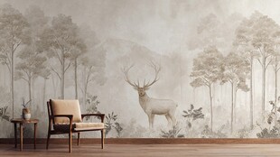 森林鹿影墙饰 舒适家居风
