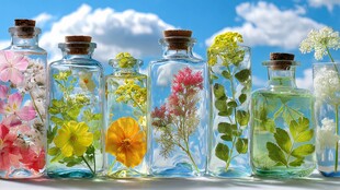 瓶中花草 自然微观小世界