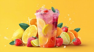 缤纷水果冰饮 活力满满