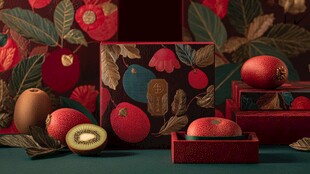 中式风水果礼盒精致呈现