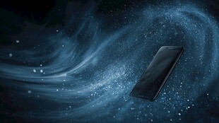 科技感手机悬浮梦幻场景