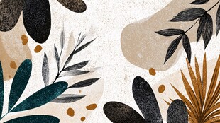 抽象植物图案背景纹理