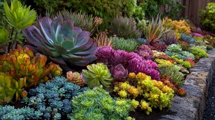 多彩多肉植物景观