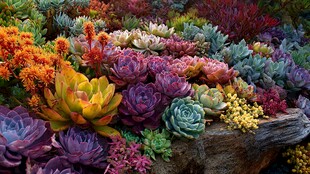 多彩多肉植物景观