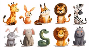可爱卡通动物大集合