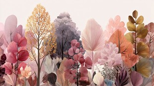 梦幻多彩植物景观图