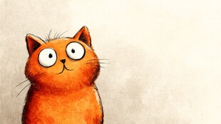 呆萌橘猫的可爱瞬间