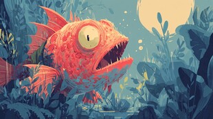 深海独眼怪鱼奇幻亮相