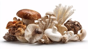 多样蘑菇集合展示