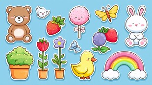 可爱卡通贴纸大集合