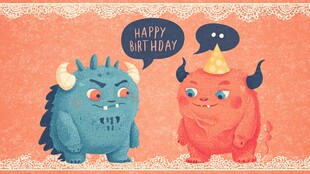 生日小怪兽的欢乐时刻