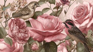 花鸟绘景 浪漫的自然风情