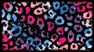 多彩豹纹图案背景纹理