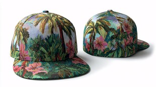 热带花卉图案潮流棒球帽