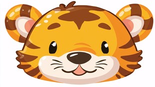 可爱卡通小老虎头像
