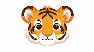 可爱卡通老虎头像