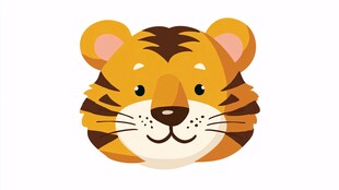 可爱卡通老虎头像