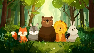 森林里的可爱动物们