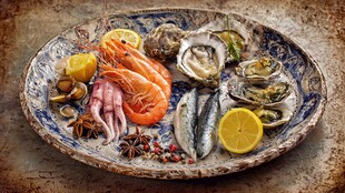 海鲜拼盘 多样美味齐聚