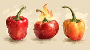 火焰红椒 火辣视觉盛宴