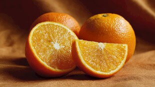 新鲜橙子 整果与切片展示