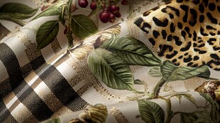 多彩印花面料的质感展示