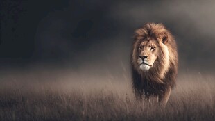 草原雄狮 尽显王者风范