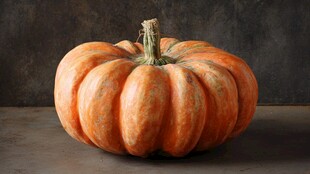 橙色大南瓜特写