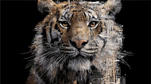 科技风老虎头像