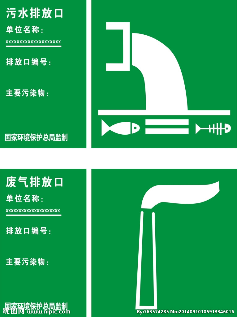 污水排放口标示
