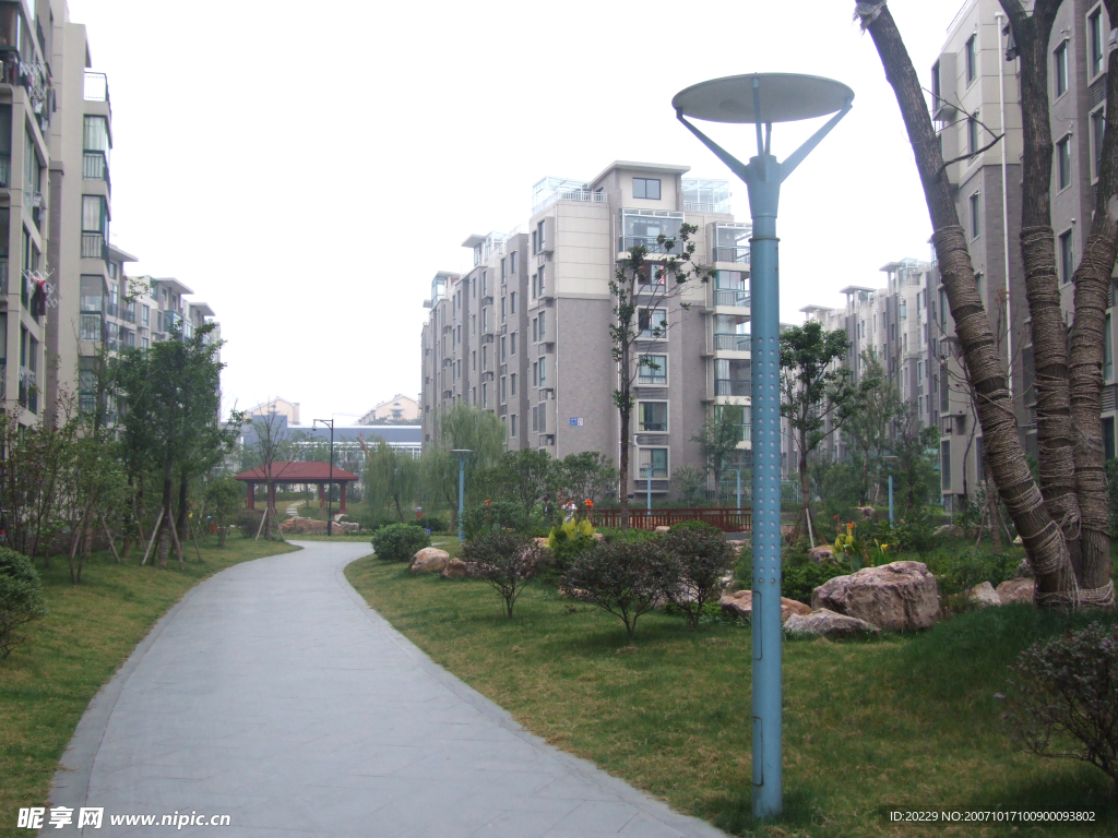 高档住宅区景观图