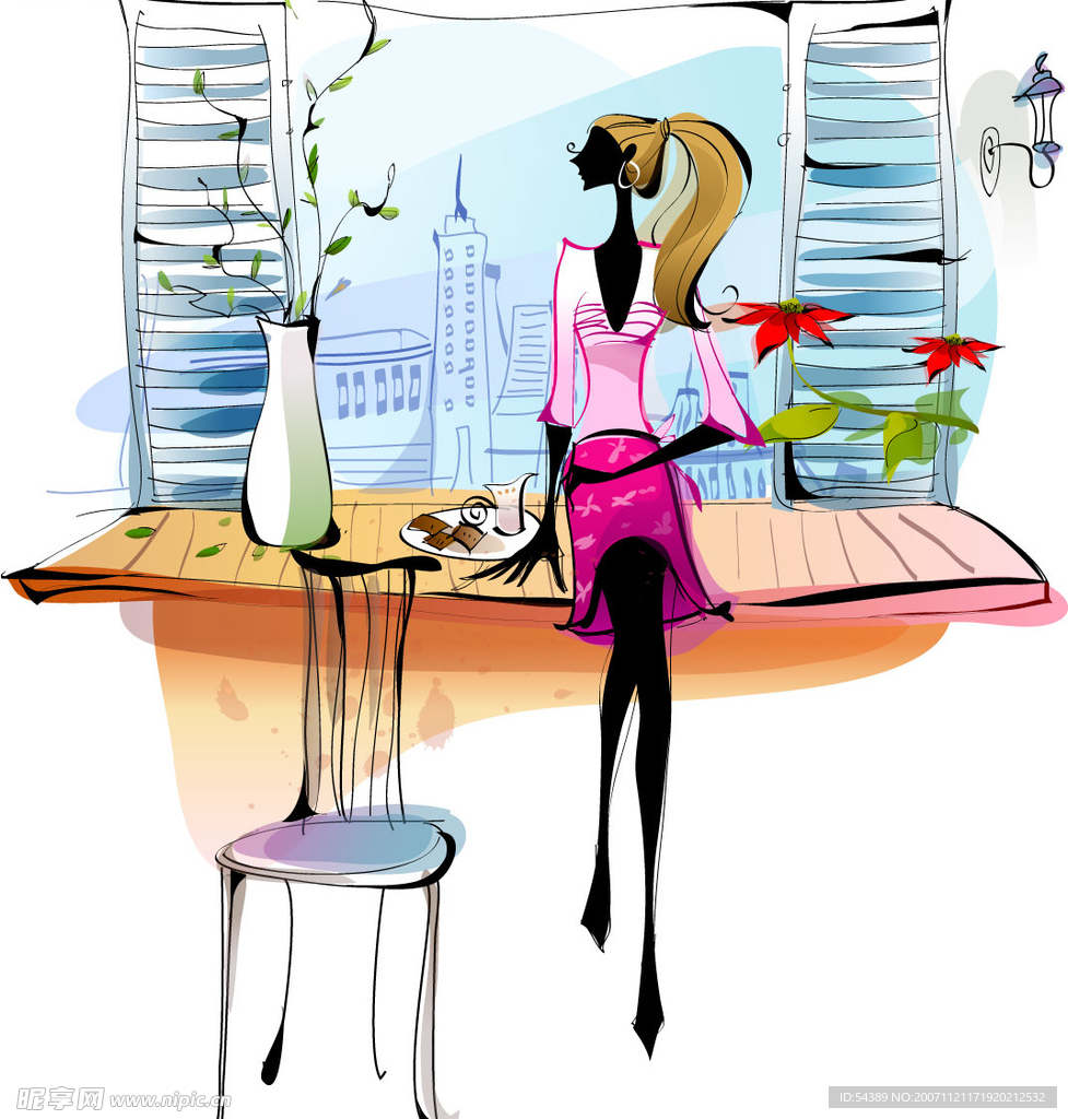 韩国失量美女29