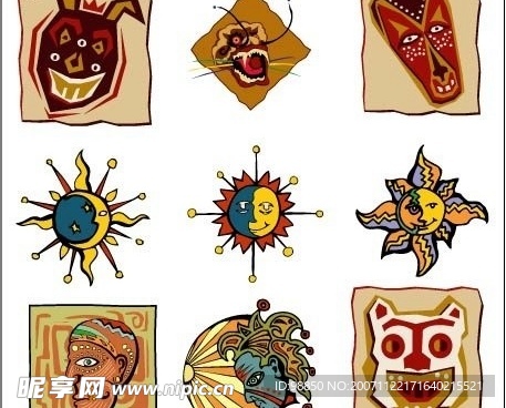 素材 非洲风情  多图 矢量文件 ai