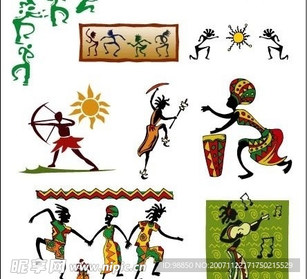 非洲风情  多图 矢量文件 ai