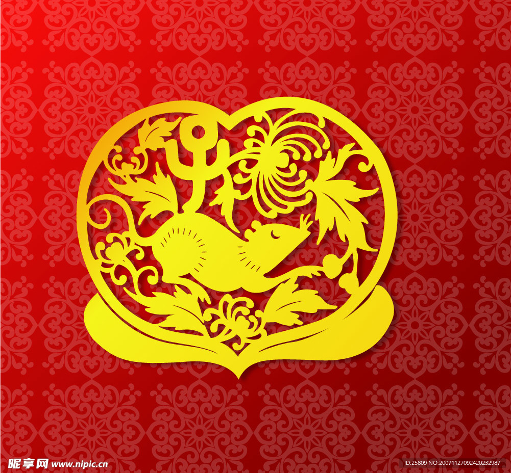 春节精品矢量鼠