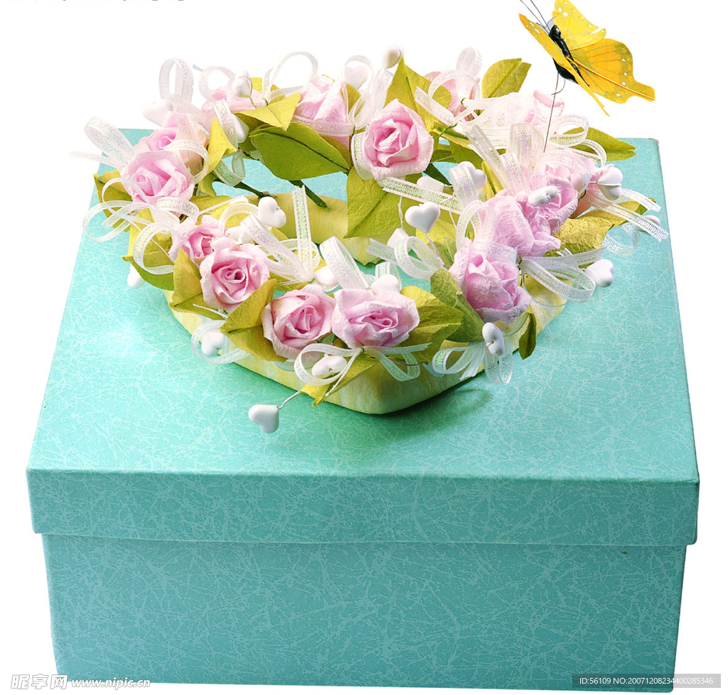 礼物盒心形花12