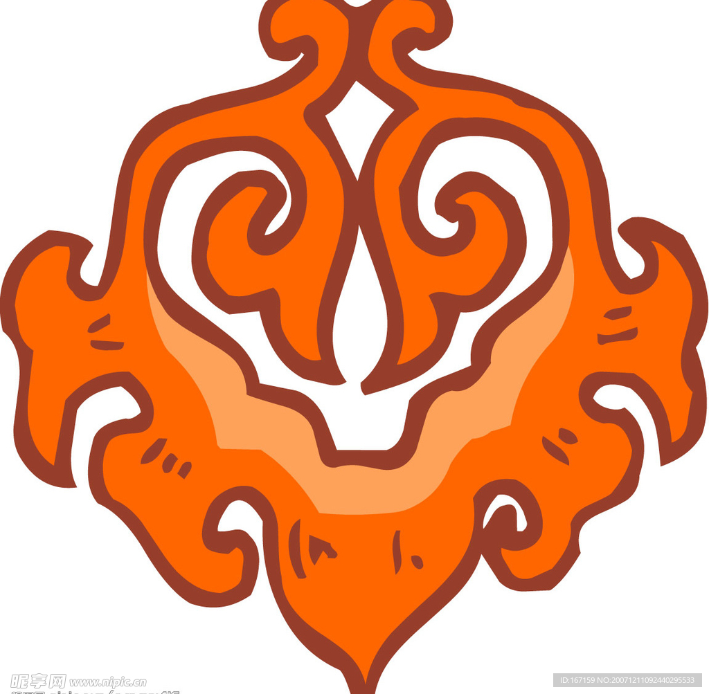 彩色花纹图案(089)