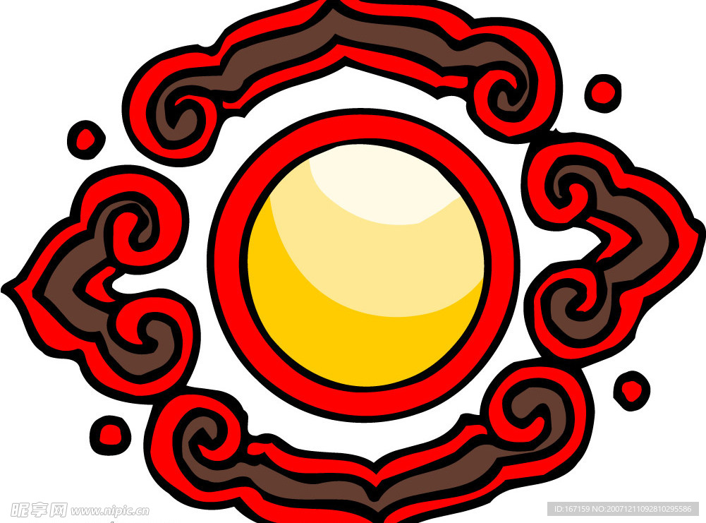 彩色花纹图案(098)