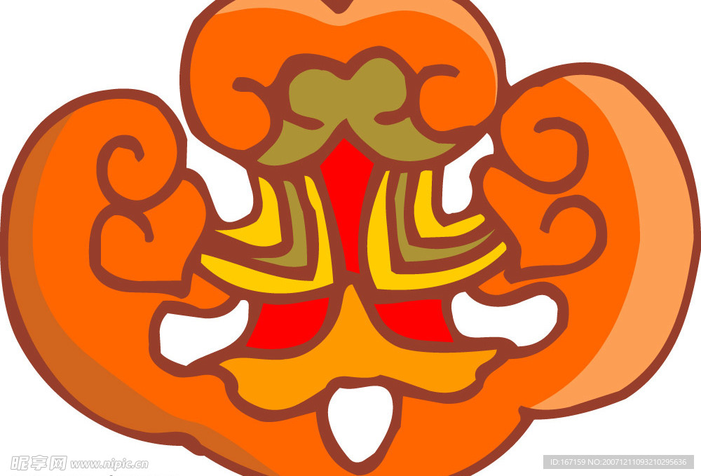 彩色花纹图案(099)