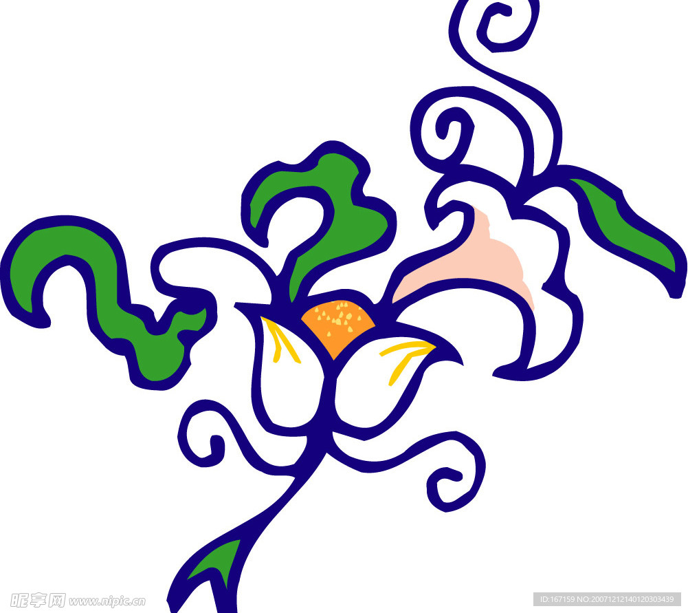 彩色花纹图案(476)