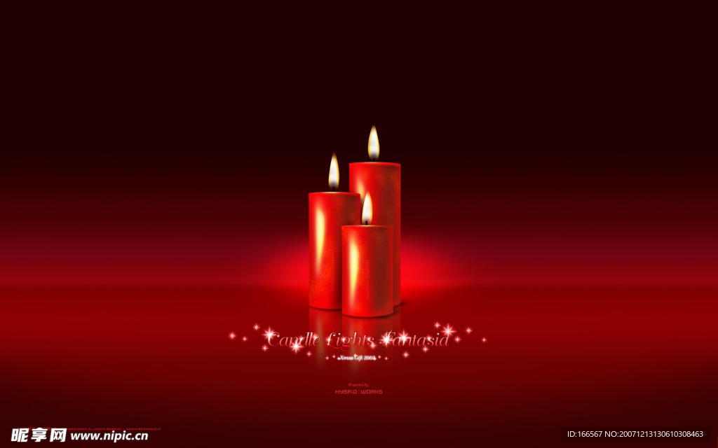 高分辨率 浪漫蜡烛